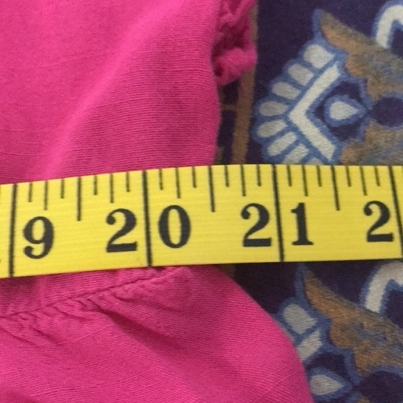 Andree by Unit Women’s Ruffle Top Pink Size L Flutter Sleeve Boho Summer Barbie - Picture 10 of 11